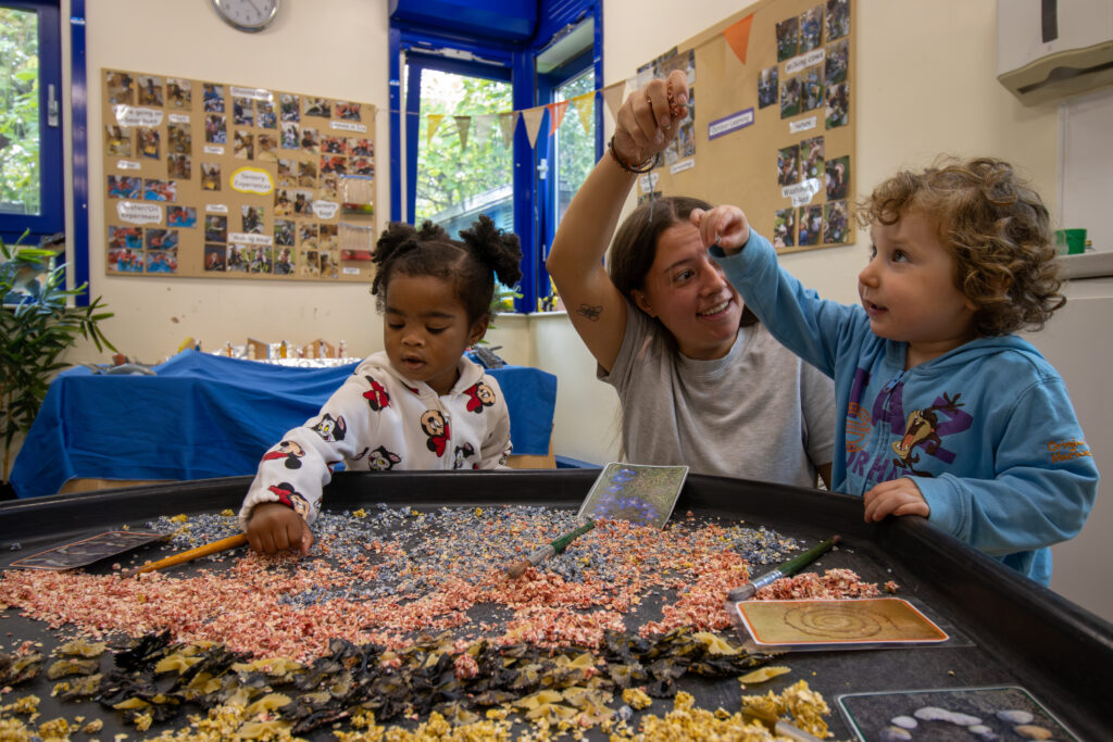 Sensory play at LEYF Playhouse Nursery