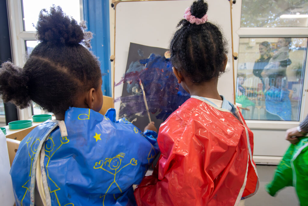 Painting at LEYF Katharine Bruce