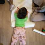 Children colouring at LEYF Carlton Hill