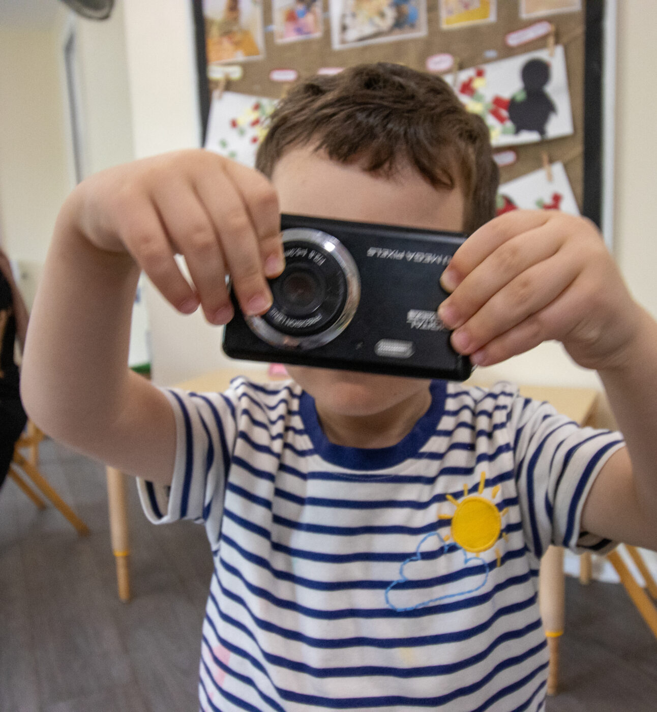 Boy with camera